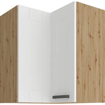 Kuchyňská skříňka Horní rohová skříňka LUNA BÍLÁ / DUB ARTISAN 60x60 GN-72 2F