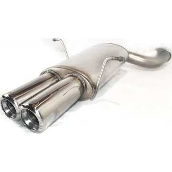 Výfuková trubka ULTER SPORT Sportovní výfuk BMW E46 6V jedno přívodní potrubí 1998-2005, 2x koncovka kulatá 80mm Vyberte motor: 320i 110kW COUPE