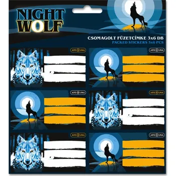 desky na sešit Ars Una Jmenovky na sešity Night Wolf