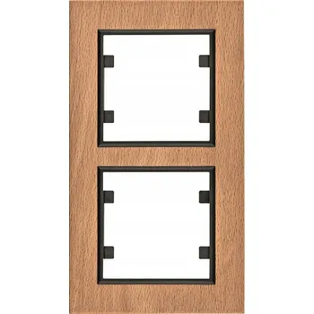 Dvojitý Rámeček Hager hnědý