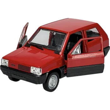 autíčko WELLY FIAT PANDA ČERVENÝ 1:34 KOVOVÝ MODEL NOVÝ V KRABIČCE 43849