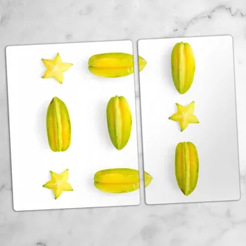 Obraz Tvrzené Multifunkční Dekorativní Skleněné Desky Karambola 40x52 cm a 30x52 cm