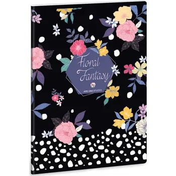 Sešit ARS UNA Sešit 545 - Květiny A5 čtverečkovaný