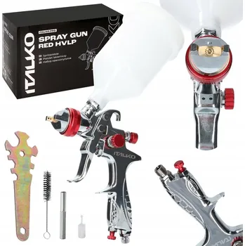 Stříkací pistole Lakovací pistole RED HVLP tryska 1.7 MM ITALKO