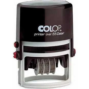 Razítko Oválné razítko COLOP 55x35 s datumovkou PRINTER O55