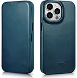 iCarer Knížkové pouzdro pro iPhone 14 Pro - iCarer, Curved Edge MagSafe Blue