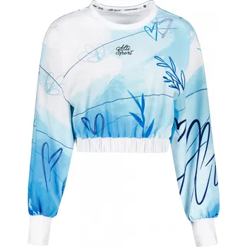 Dámská mikina Dámská funkční cropped mikina premium ALTISPORT VOJ/ALW083MI08 BÍLOMODRÁ L