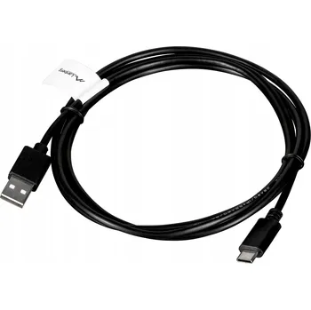 Datový kabel Kabel Lanberg USB - USB typ C 1,8 m černý