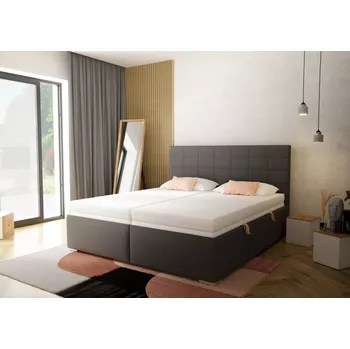 Postel BLANÁŘ NÁBYTEK, a.s. Čalouněná dvoulůžková postel BORA výklop z boku - AKČNÍ