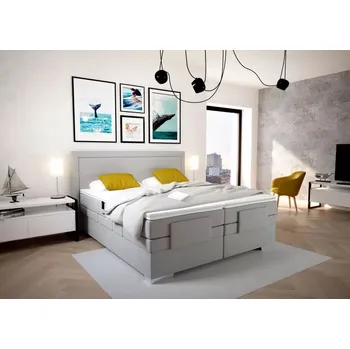 Úložný box BLANÁŘ NÁBYTEK, a.s. Blanář MARGO postel vč. roštů a matrací (šedá) ROZMĚR: 2x (90x200) cm - boxspring