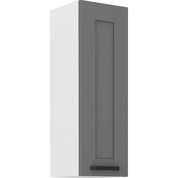 Kuchyňská skříňka Horní dveřová skříňka LUNA DUSTGREY / BÍLÝ MAT 30 G-90 1F