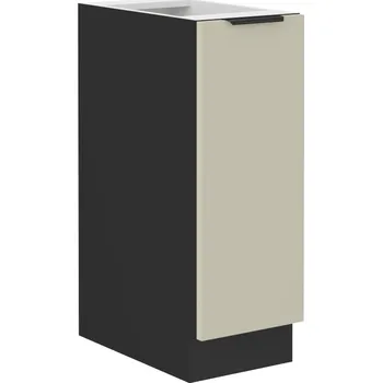 Kuchyňská skříňka Spodní výsuvná skříňka ARONA ČERNÝ MAT / KAŠMÍR 30 D CARGO BB