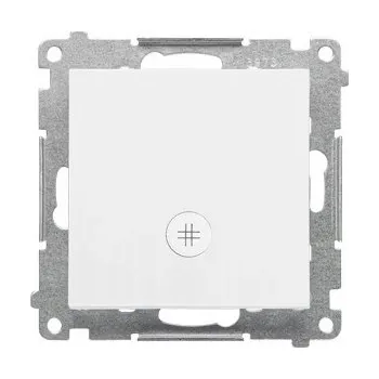 vypínač Simon 55 Křížový přepínač s LED podsvícením, bílý
