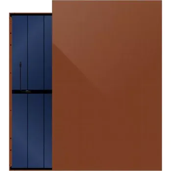 solární panel DAH Solar Terracotta 400 W, oranžovo-hnědý panel, N-type, mono, bifaciální