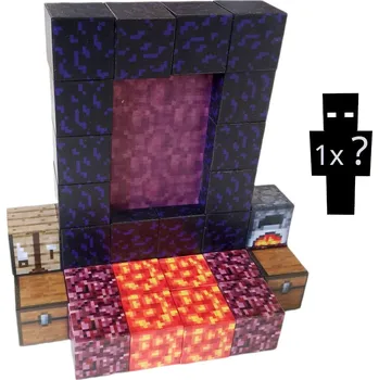 Toybit Magnetická stavebnice Minecraft Portál 32 dílků ostatní stavebnice Toybit Magnetická stavebnice Minecraft Portál 32 dílků