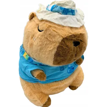 plyšák Plyšák Kapybara Plážová košile Klobouk Plyšový Mazlíček Přítulníček 30 cm