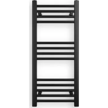 Radiátor Erga Puerto, topné těleso 900x400 mm, 350W, černá matná, ERG-LAV-GRZE-BK-4090