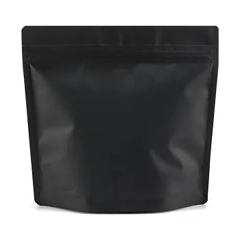 Sáček na potraviny Doypack ZIP | černý supermat | recyklovatelný obsah 500ml (175 x 160 + 80 mm)