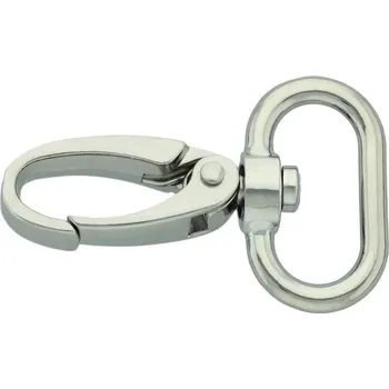 Pro Háčkování Karabina 25 mm, nikl Počet: 1 ks