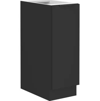 Kuchyňská skříňka Spodní výsuvná skříňka SIENA ČERNÝ MAT / ČERNÁ 30 D CARGO BB