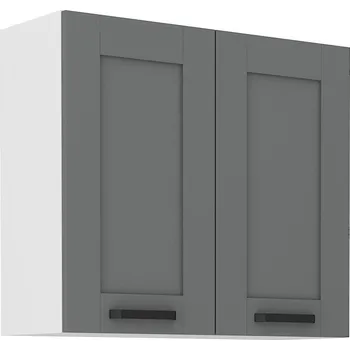 Kuchyňská skříňka Horní dveřová skříňka LUNA DUSTGREY / BÍLÝ MAT 80 G-72 2F
