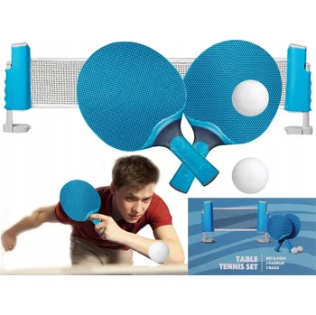 Stolní tenis Sada na stolní tenis s pálkami, míčky a rozkládací sítí