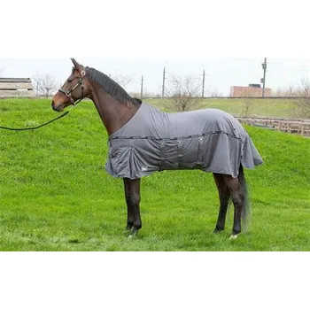 Deka pro koně Síťovaná deka proti hmyzu HH Mesh Pro, tmavě šedá - vel. 135/185 cm