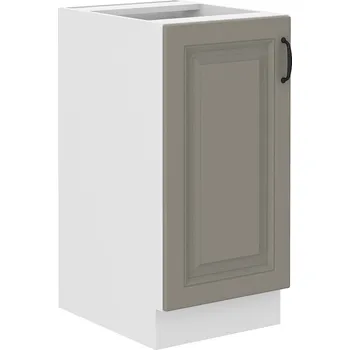 Kuchyňská skříňka Spodní dveřová skříňka STILO CLAYGREY / BÍLÝ MAT 40 D 1F BB