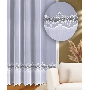 Záclona Záclona kusová Izabela výška 250cm, šíře 600cm bílá