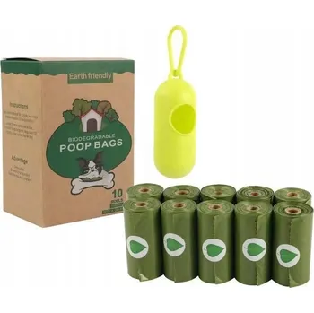 Sáčky na psí exkrementy Biodegradabilní Eko 150 ks Vonné na procházky se psy