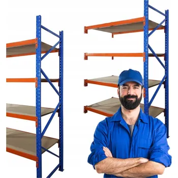 Dílenský regál KOVOVÝ SKLADOVÝ REGÁL ODOLNÝ POLICE MRC-14D V=2500mm 4 POLICE