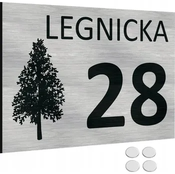 Obraz DOMOVNÍ ČÍSLO NA DŮM ADRESNÍ TABULKA Hliníková Tabulka s Číslem Domu