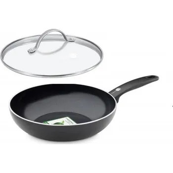Pánev Wok pánev s poklicí 28 cm, CAMBRIDGE BLACK - GreenPan (Cambridge Black pánev wok s poklicí 28cm - GreenPan)