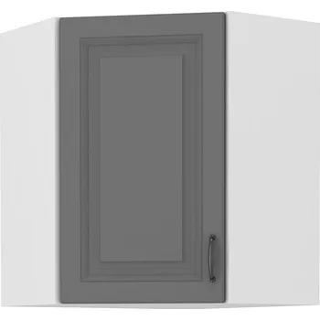 Kuchyňská skříňka Horní rohová skříňka STILO DUSTGREY / BÍLÝ MAT 60x60 GN-72 1F