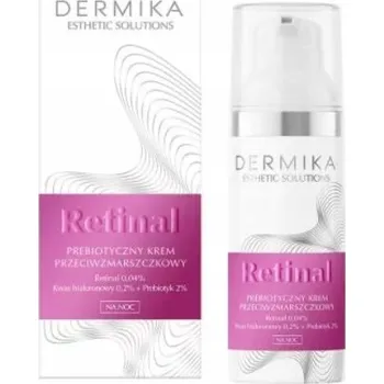Pleťový krém Dermika Prebiotický noční krém proti stárnutí s retinolem na obličej 50 ml