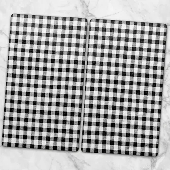 Obraz Dekorativní skleněné desky na krájení a servírování Pepitka černo-bílá 2x30x52