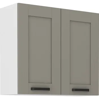 Kuchyňská skříňka Horní dveřová skříňka LUNA CLAYGREY / BÍLÝ MAT 80 G-72 2F
