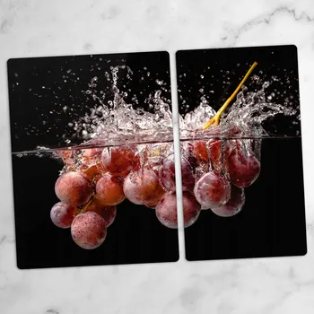 Obraz Odolné a Stylové Skleněné Desky s Motivem Hroznové Víno ve Vodě 40x52 a 30x52