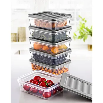 Dóza na potraviny ASIR Sada dóz na potraviny 6 kusů MOFS šedá