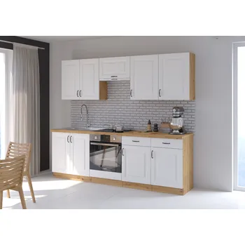 Kuchyňská linka Kuchyňská linka STILO BÍLÁ / DUB ARTISAN XII