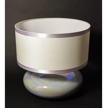 Lampička Stolní lampa Chic šedá, perleťová 36/50