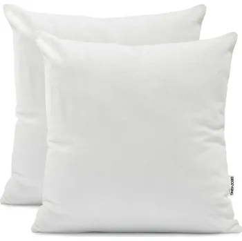 Prostěradlo DecoKing Povlaky na polštáře 2ks jersey 100% bavlna 50x50 cm bílé