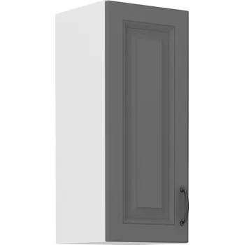 Kuchyňská skříňka Horní dveřová skříňka STILO DUSTGREY / BÍLÝ MAT 30 G-72 1F