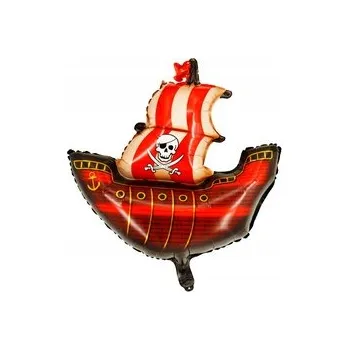 Balónek Fóliový balónek Loď Pirátská (70 cm * 75 cm)
