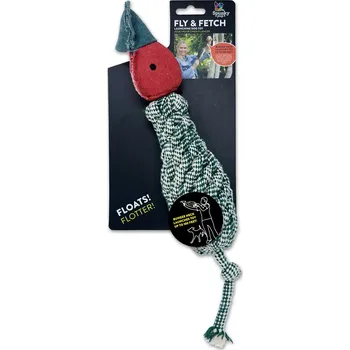 Hračka pro kočku Kachna na aportování lanová Spunky Pup 33cm