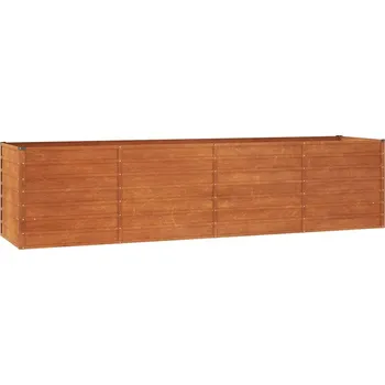 Vyvýšený záhon Zahradní vyvýšený záhon z cortenové oceli 151963 320 x 80 x 77 cm