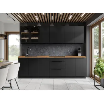 Kuchyňská linka Kuchyňská linka SIENA ČERNÝ MAT / ČERNÁ II