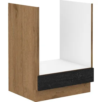 Kuchyňská skříňka Spodní skříňka na vestavnou troubu VIGO DARK WOOD 60 D GAZ BB