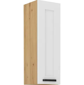 Kuchyňská skříňka Horní dveřová skříňka LUNA BÍLÁ / DUB ARTISAN 30 G-90 1F
