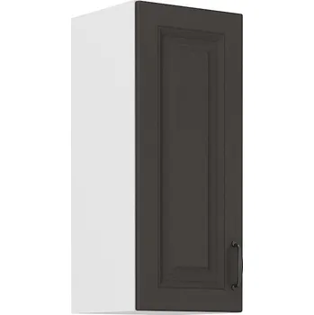 Kuchyňská skříňka Horní dveřová skříňka STILO GRAFIT / BÍLÝ MAT 30 G-72 1F